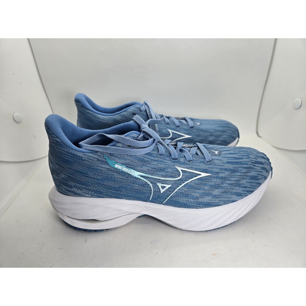 Mizuno Wave Rider 28 Shoes Women's 7 Blue Road Running Athletic Workout Sneakers